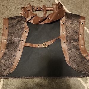 Brown and Black Steampunk Vest